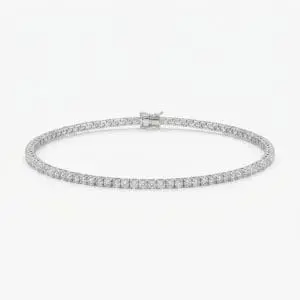 Bracciale Tennis in Oro Bianco 18kt con Diamanti 1,14 carati totali stimati