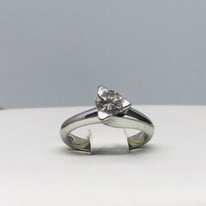 anello argento e diamante gioielli torino
