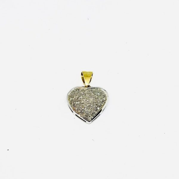 ciondolo a forma di cuore con diamanti piccoli gioielli torino