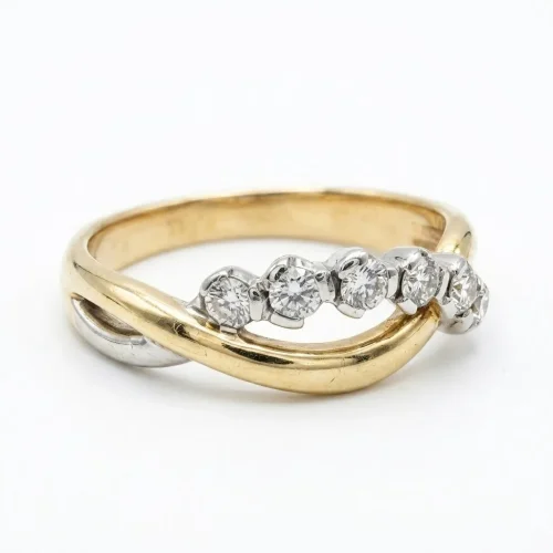 ANELLO ORO MEZZA VERETTA RIF. CE6929-8 (P)