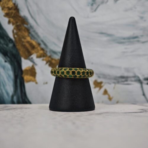 ANELLO ORO CON SMERALDI RIF. RA13788-115 (P)