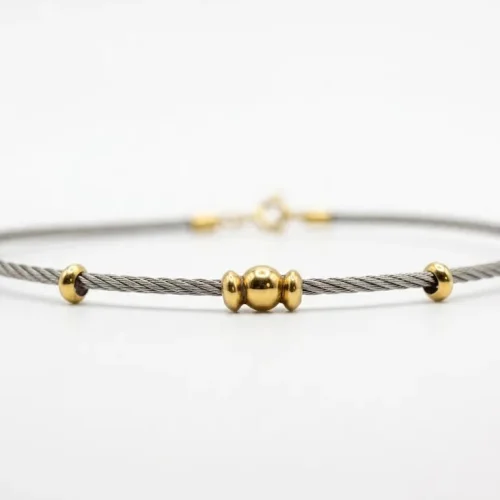 BRACCIALE ACCIAIO E ORO RIF. PR105A-250