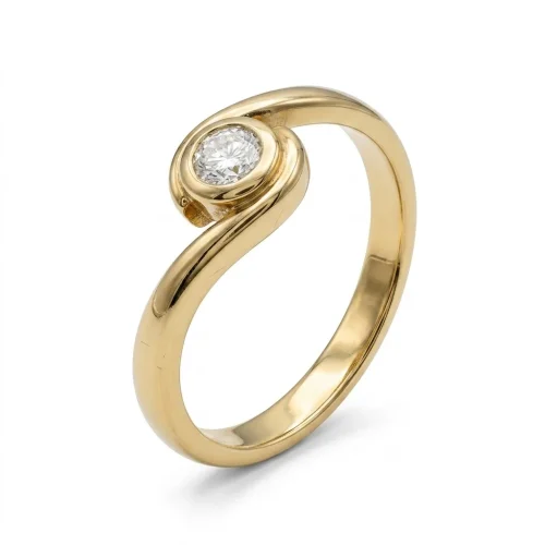 ANELLO ORO SOLITARIO RIF. RA13924D-119 (P)