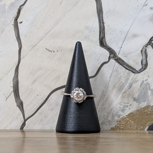 ANELLO ORO BIANCO CON DIAMANTE RIF RA15194-802