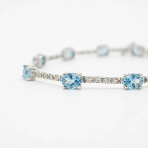 BRACCIALE TENNIS TOPAZIO AZZURRO PR888-1666 (P)