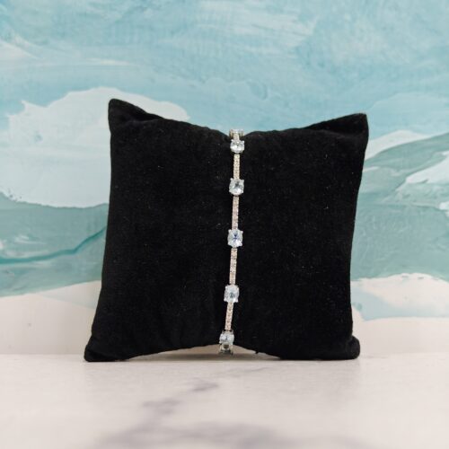 BRACCIALE TENNIS ACQUAMARINA PR888-1667 (P)