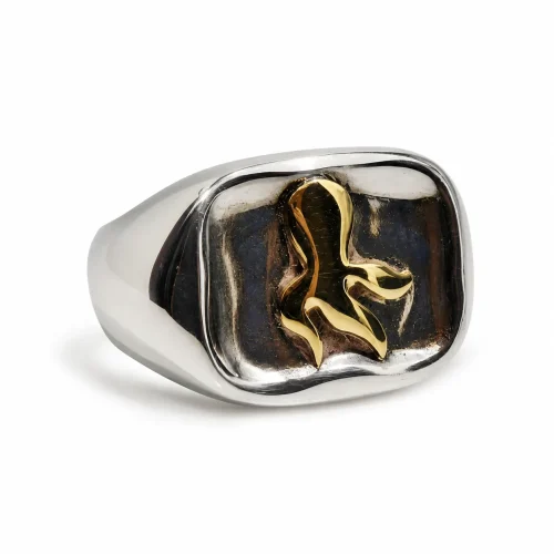 ANELLO DODO ARGENTO CON SIGILLO PR295-2524