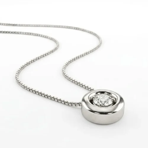 COLLANA ORO BIANCO RIF RA771-3928 (R)