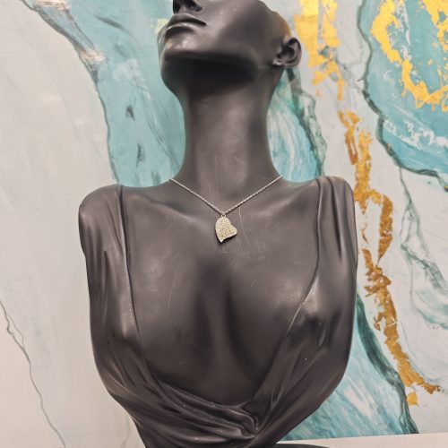 COLLANA CUORE RESINA ARGENTO CE9128AD-389