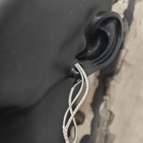 ORECCHINI IN ORO BIANCO RIF RA904-4126 (R)