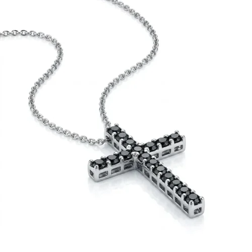 COLLANA DIAMANTI NERI RIF PR520-3061 (P)