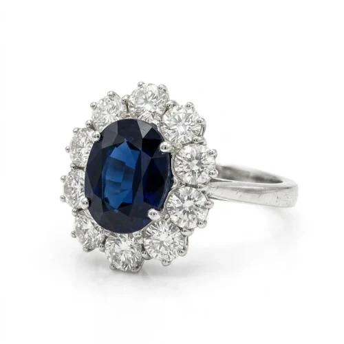 ANELLO ZAFFIRO E DIAMANTI PR565-3127 (P)