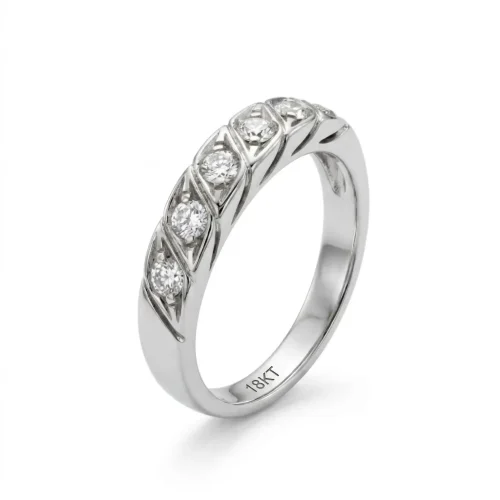 ANELLO ORO BIANCO E DIAMANTI PR613-3202 (P)