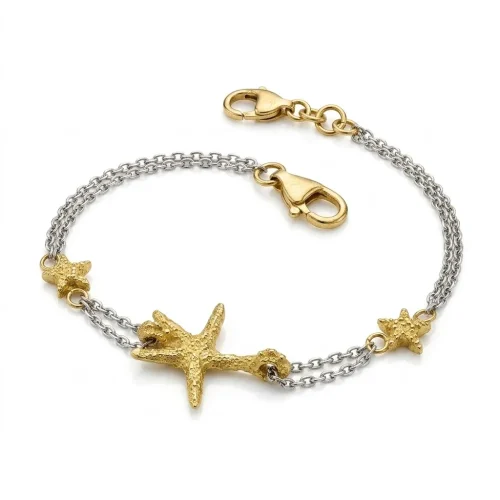 BRACCIALE STELLE MARINE ORO PR753-3512 (P)