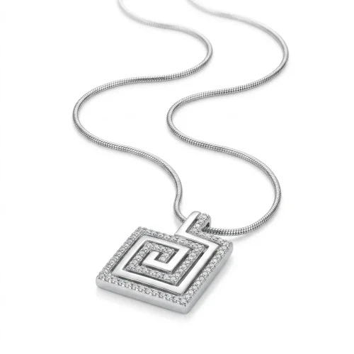 COLLANA ARGENTO CIONDOLO SPIRALE PR837-3664 (P)