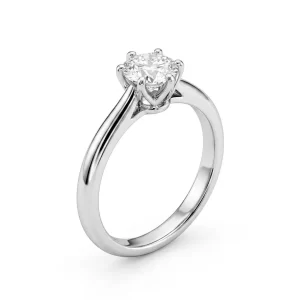 Solitario Diamante 0,22 Ct Salvini in Oro Bianco 18kt