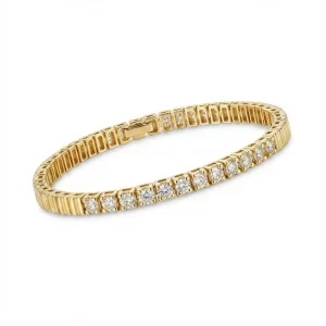 Bracciale semirigido in Oro 18kt con Diamanti