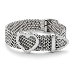 Bracciale Tiffany linea somerset con chiusura cuore regolabile in Argento 925 )