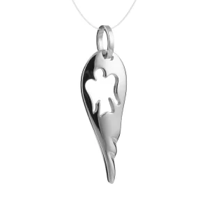 Ciondolo Ala d’Angelo in Oro Bianco 18kt