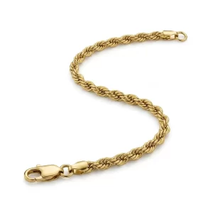 Bracciale corda in Oro Giallo 18kt