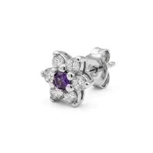 Orecchini fiore nontiscordardime Pandora in Argento 925 con Zirconi